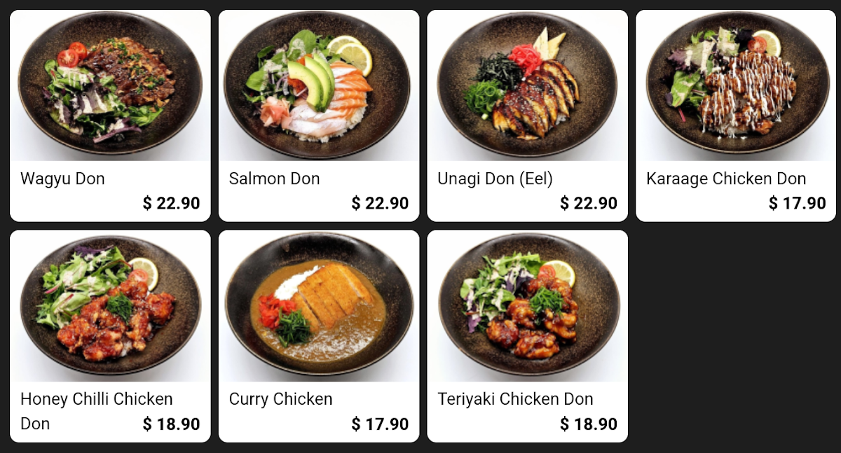 Menu, Say Sushi