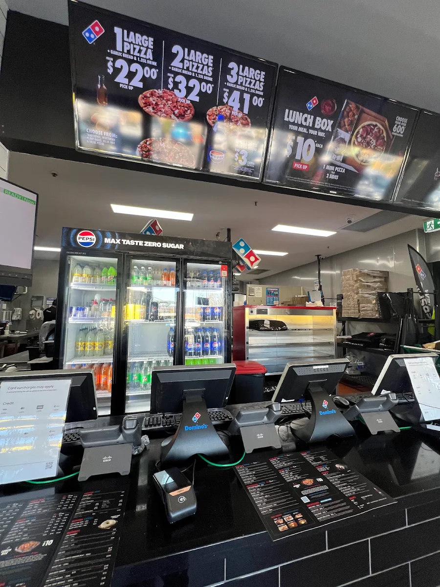 Menu, Domino's Pizza Golden Grove