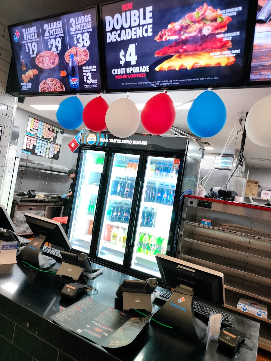 Menu, Domino's Pizza Golden Grove