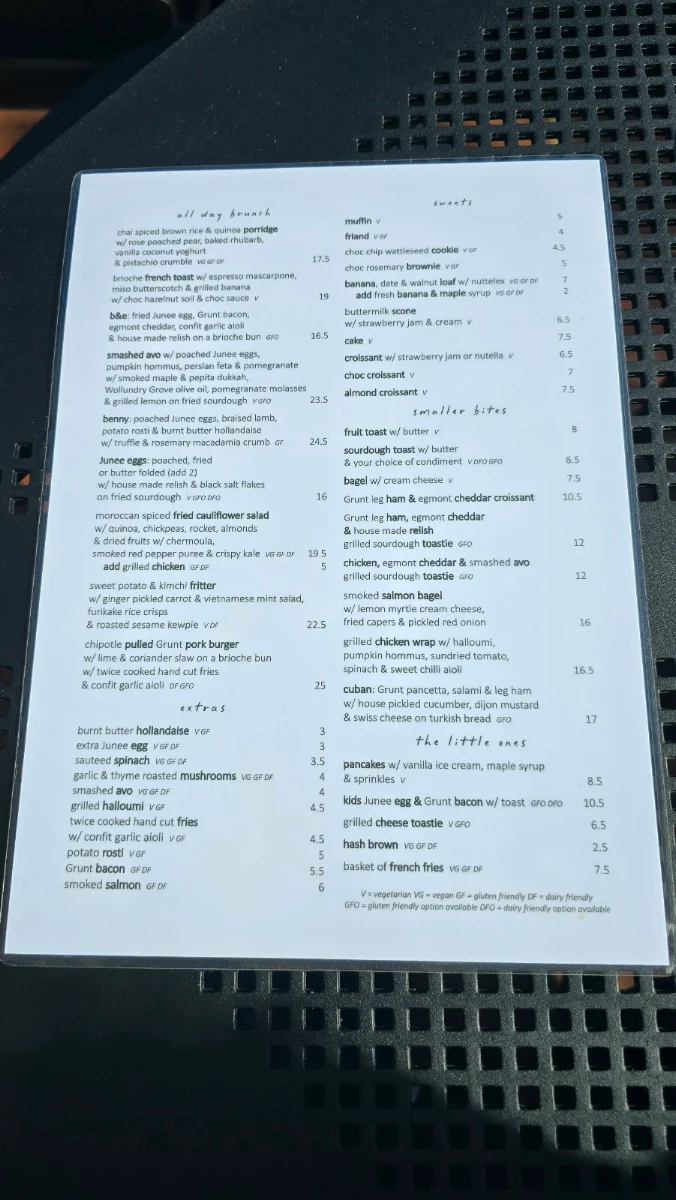 Menu, The Perennial
