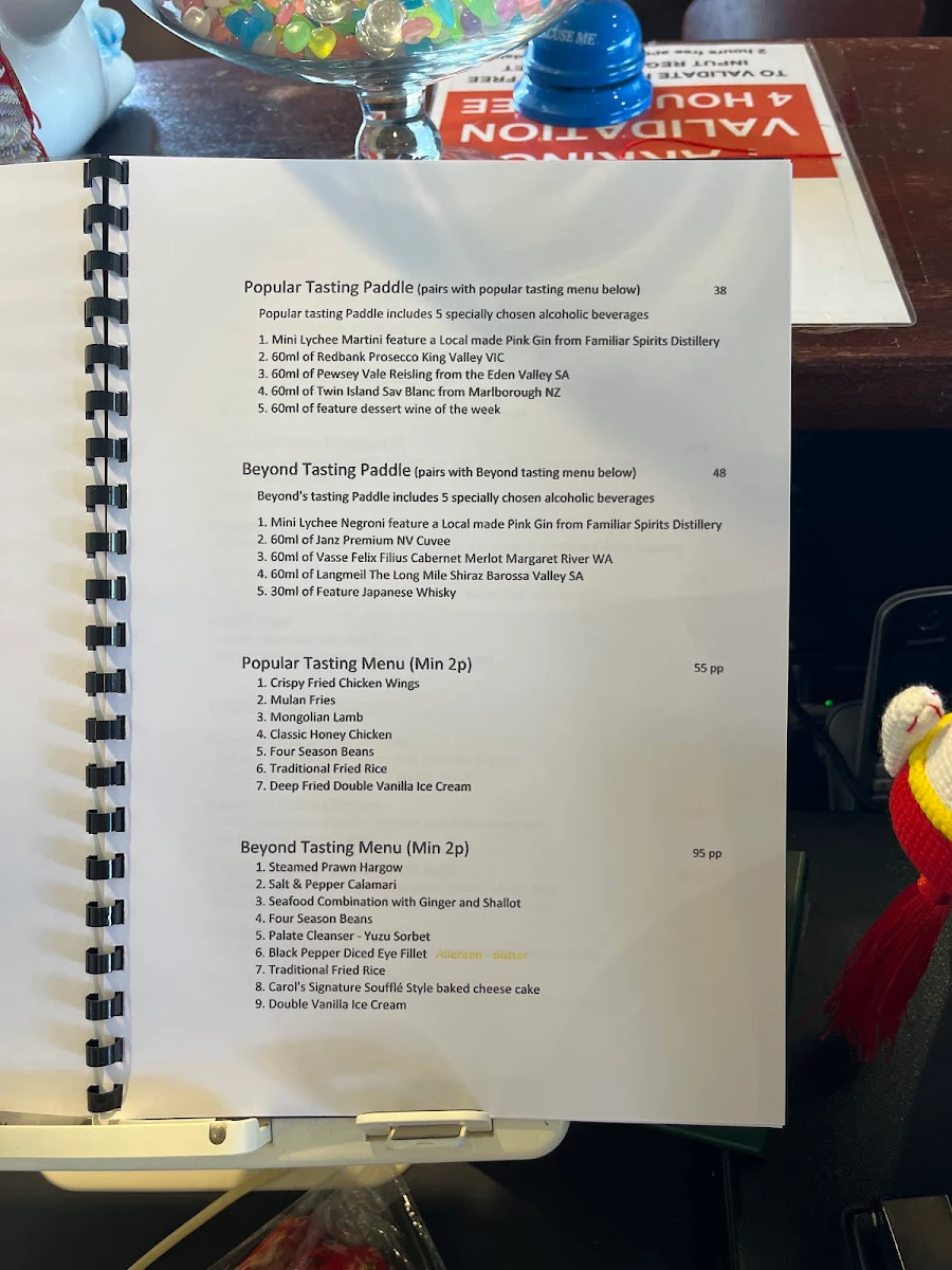 Menu, Beyond Chinese Restaurant (100% Gluten Free)