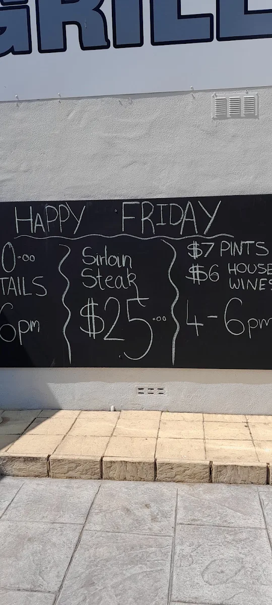 Menu, Jetty's Bar And Grill