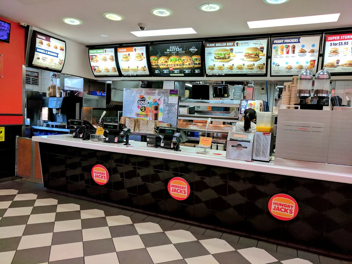 Menu, Hungry Jack's Burgers St Marys