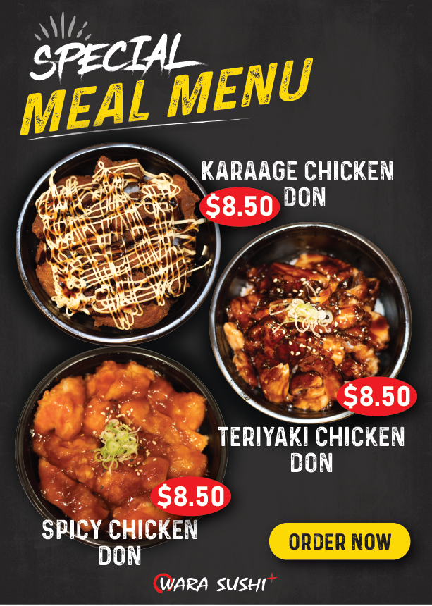 Menu, Wara Sushi