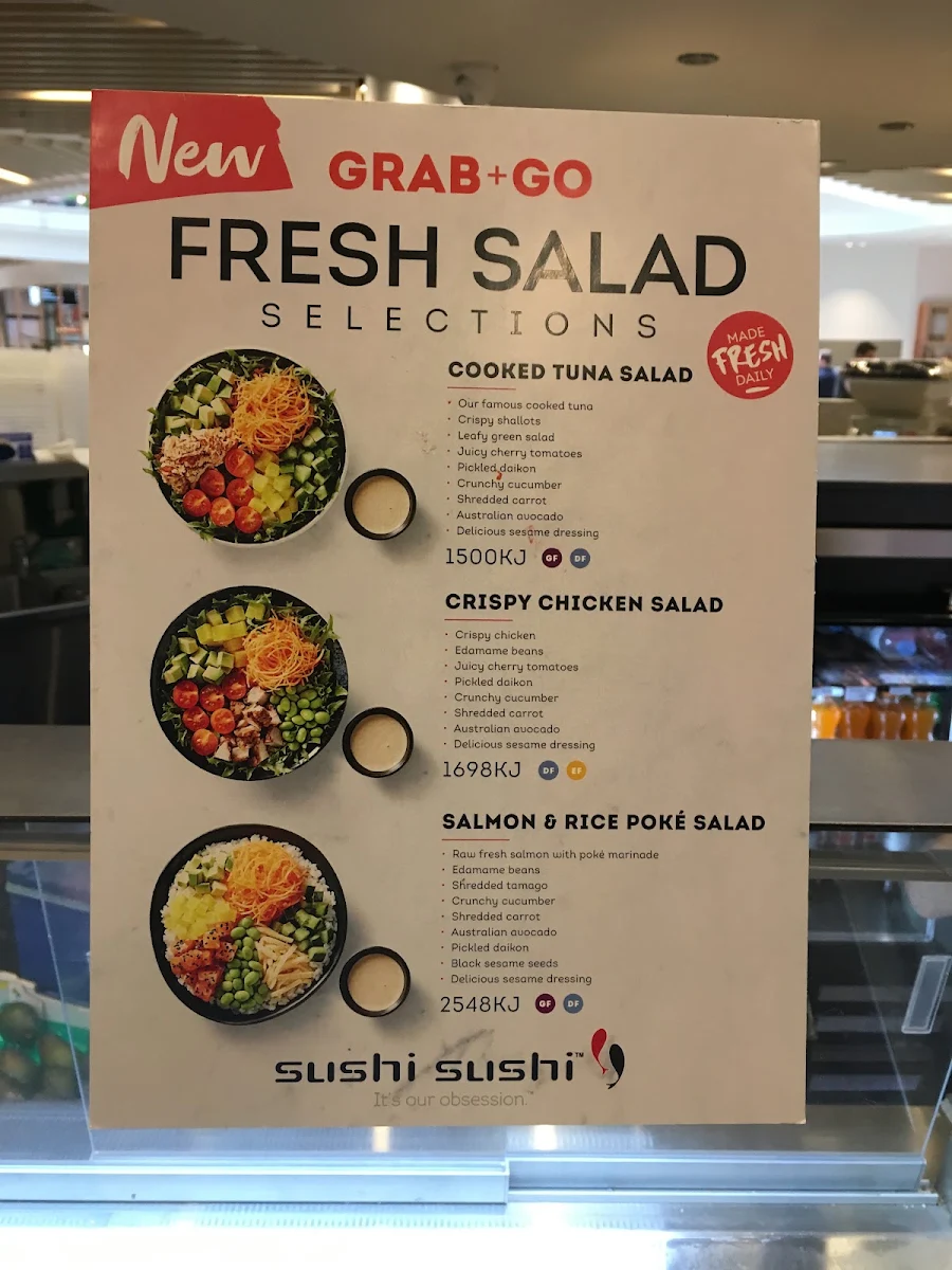 Menu, Sushi Jiro Chadstone