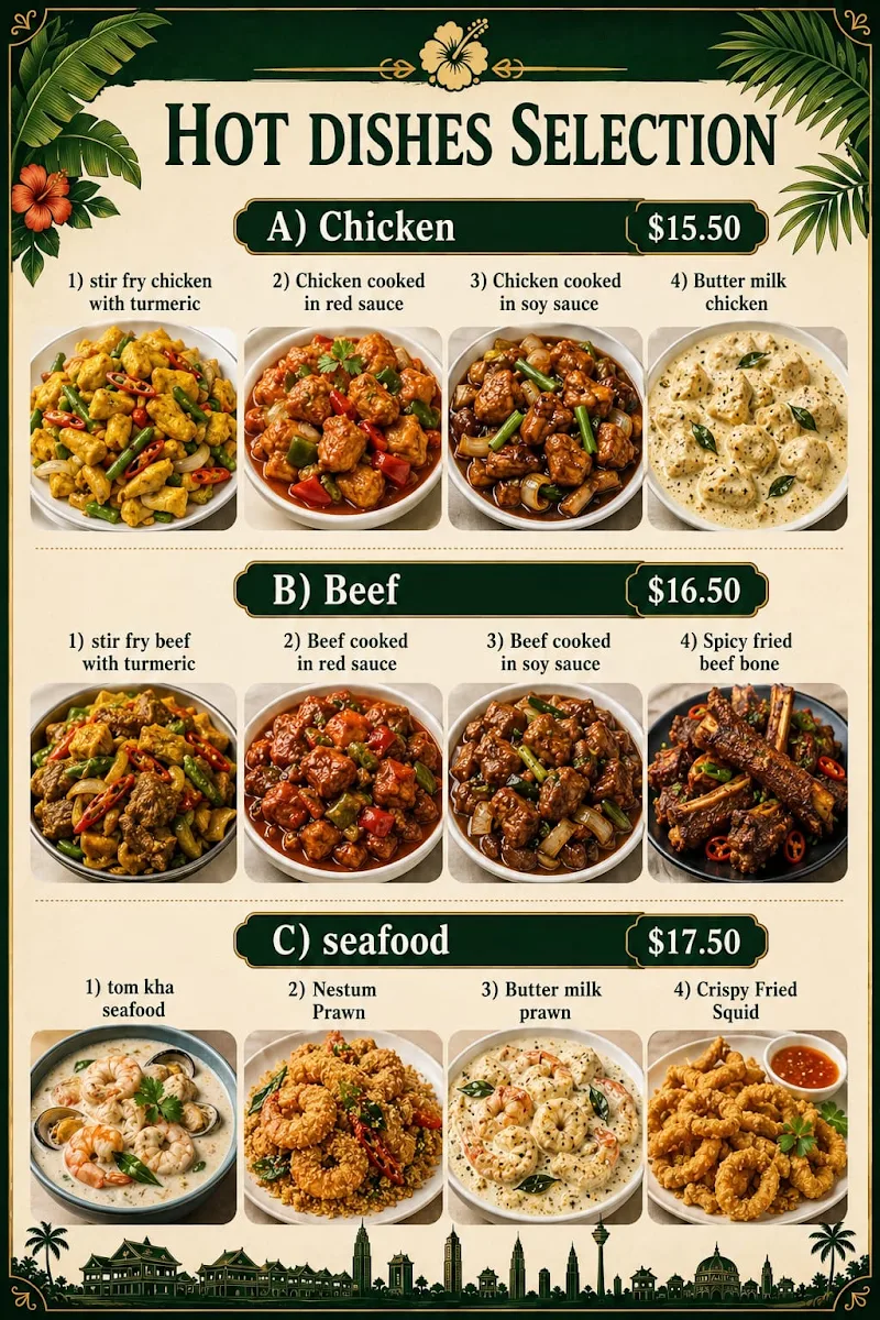 Menu, Taste of Springvale
