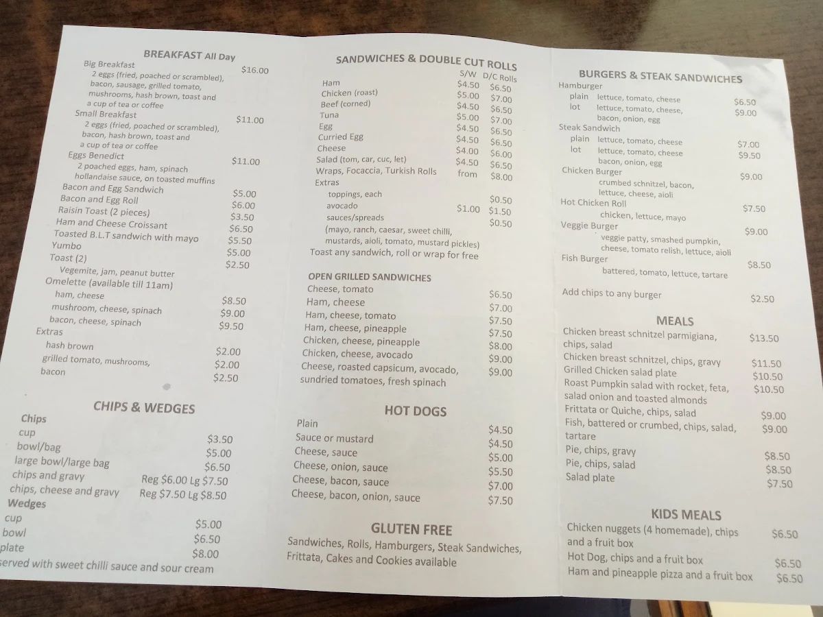 Menu, Coffee@126