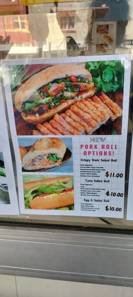 Menu, Bathurst French Hot Bread Shop