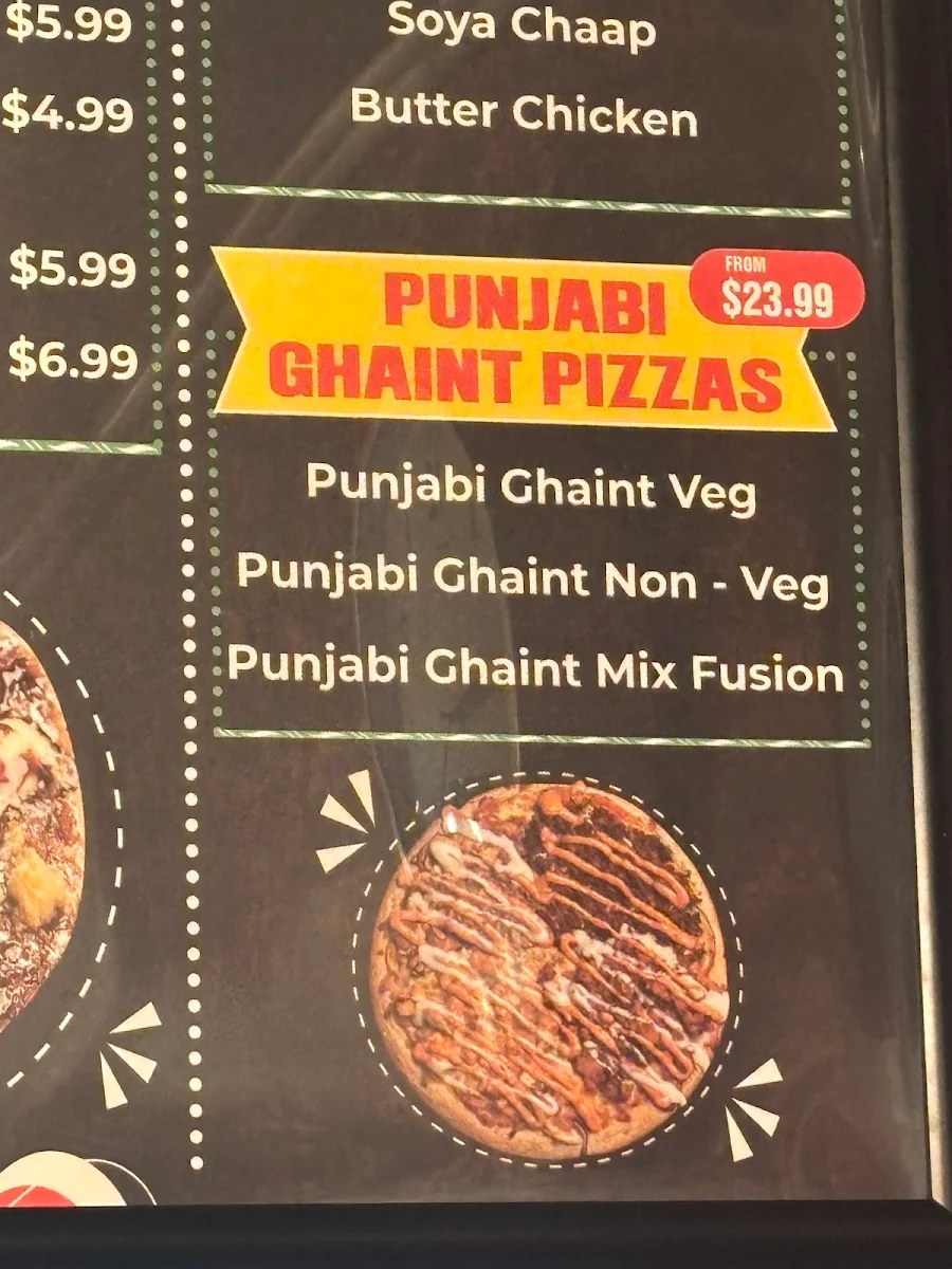 Menu, Monty’s Pizza Blacktown
