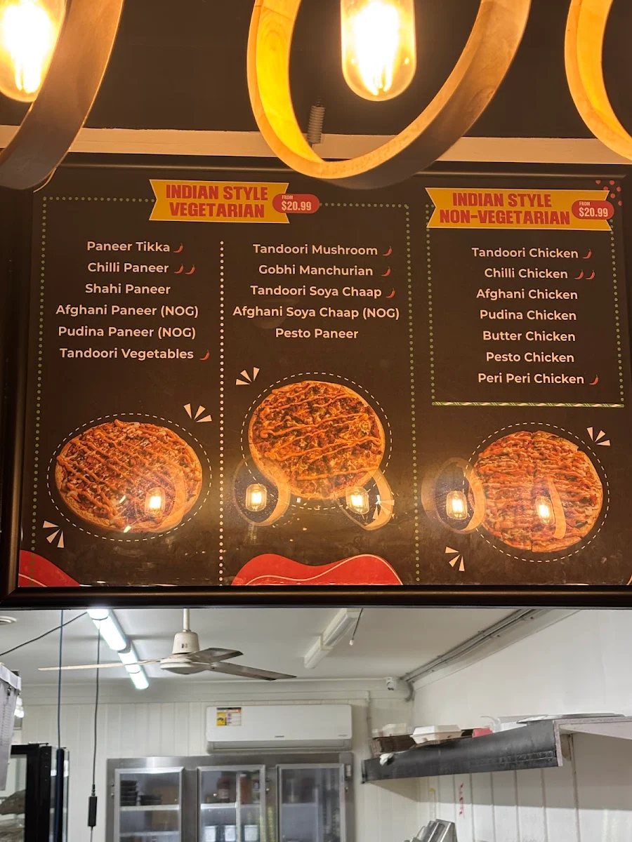 Menu, Monty’s Pizza Blacktown