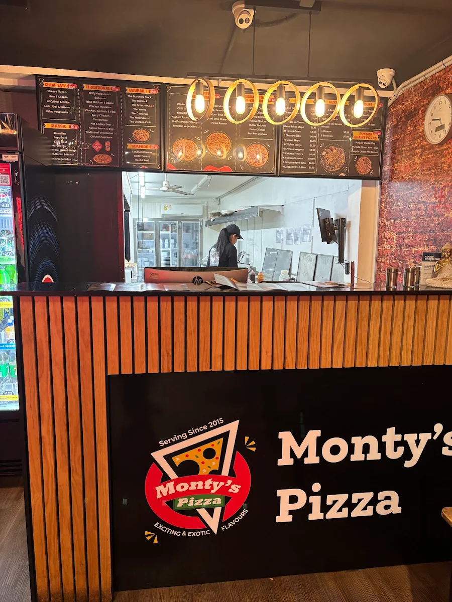 Menu, Monty’s Pizza Blacktown