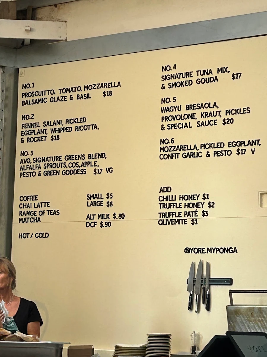 Menu, YORE