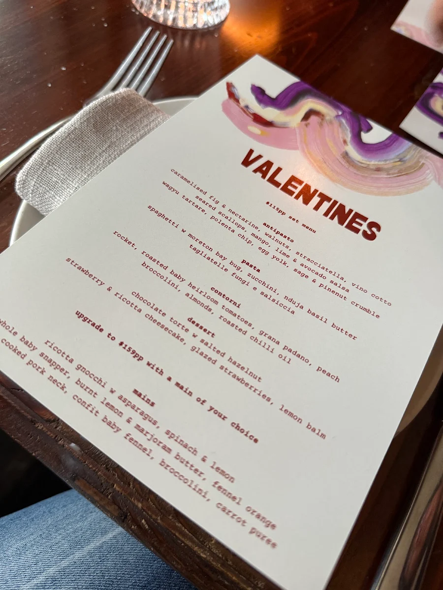 Menu, Pino Vino e Cucina Alexandria