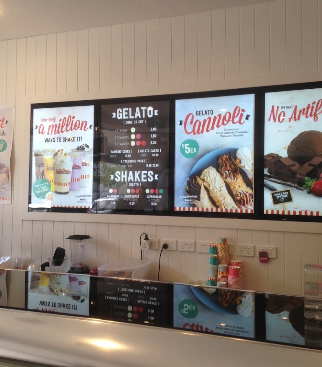 Menu, Gelatissimo Kirribilli