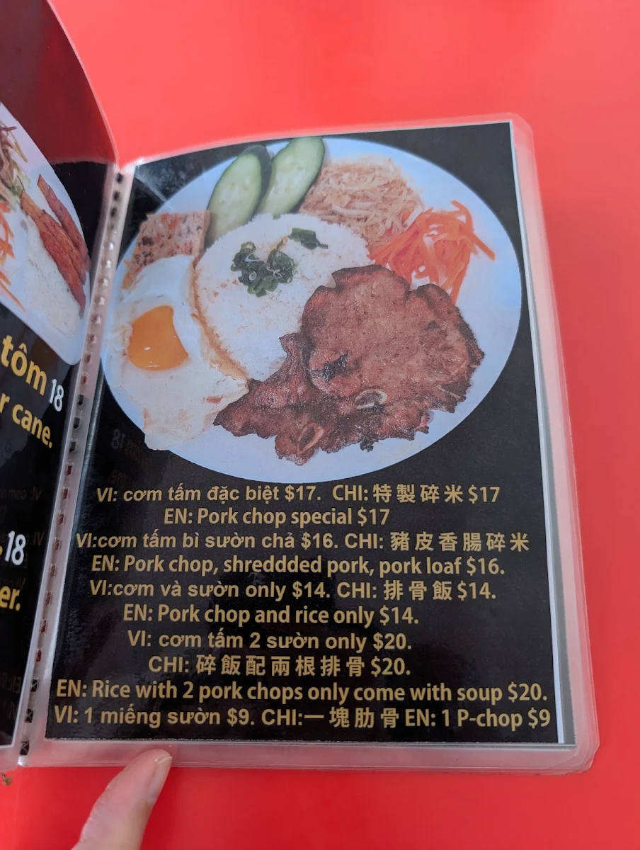 Menu, Pho Hung Highclere BMT