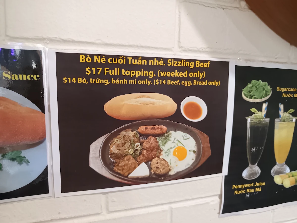 Menu, Pho Hung Highclere BMT