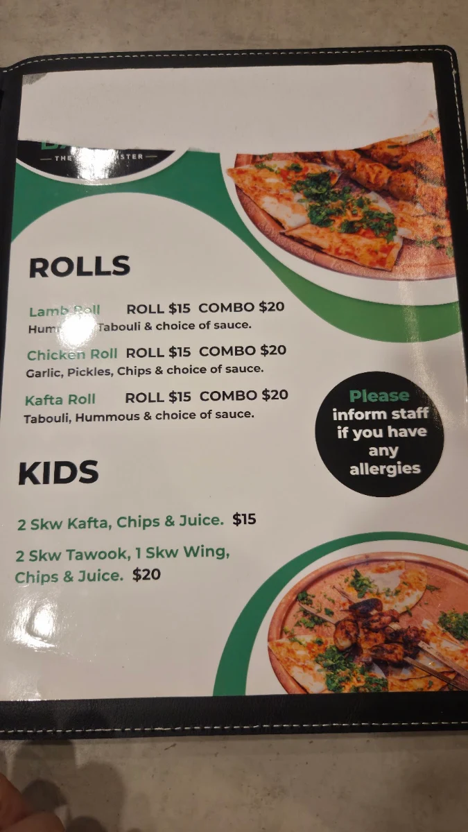 Menu, Dadoun Butchery and Restaurant