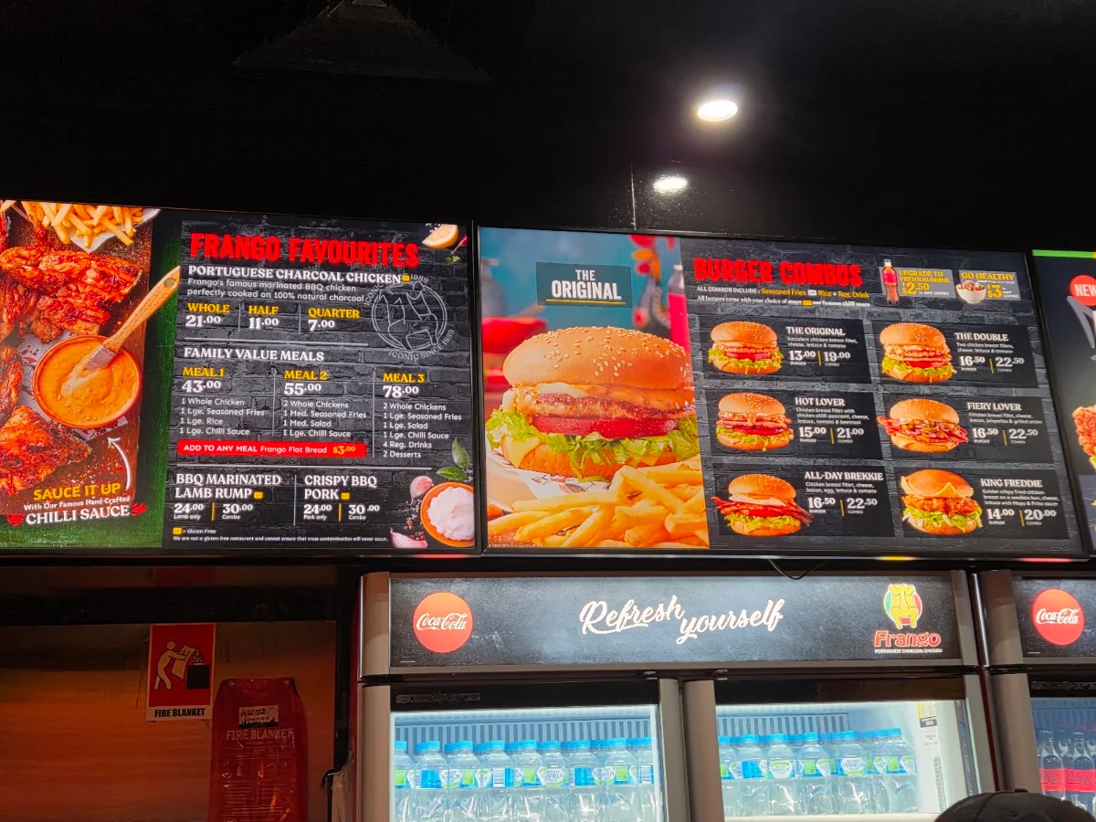 Menu, Frango Bella Vista