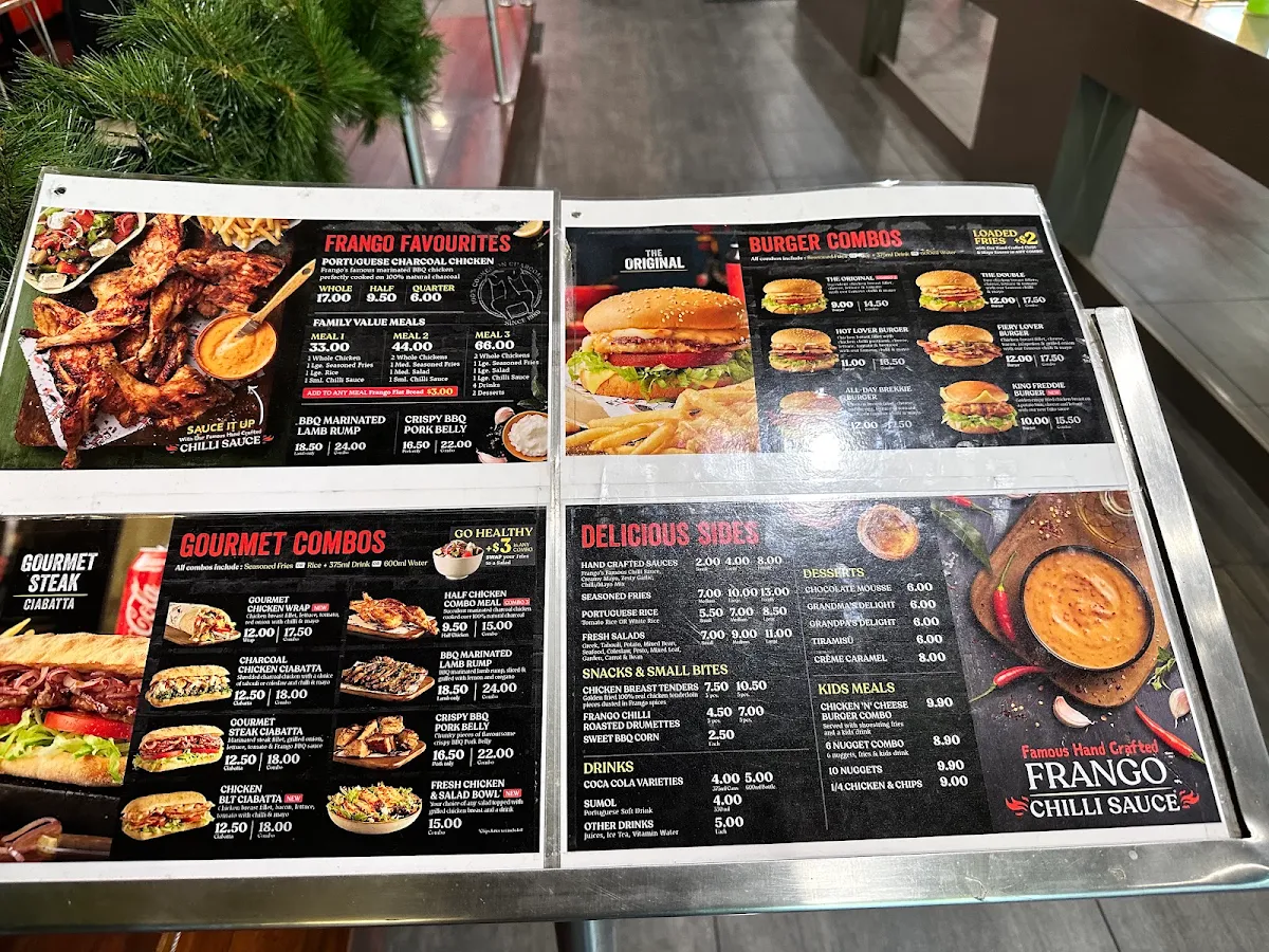 Menu, Frango Bella Vista