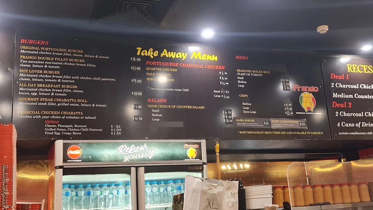 Menu, Frango Bella Vista