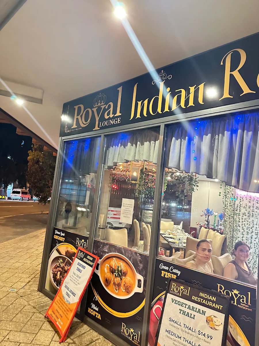 Menu, Royal Lounge Indian Restaurant