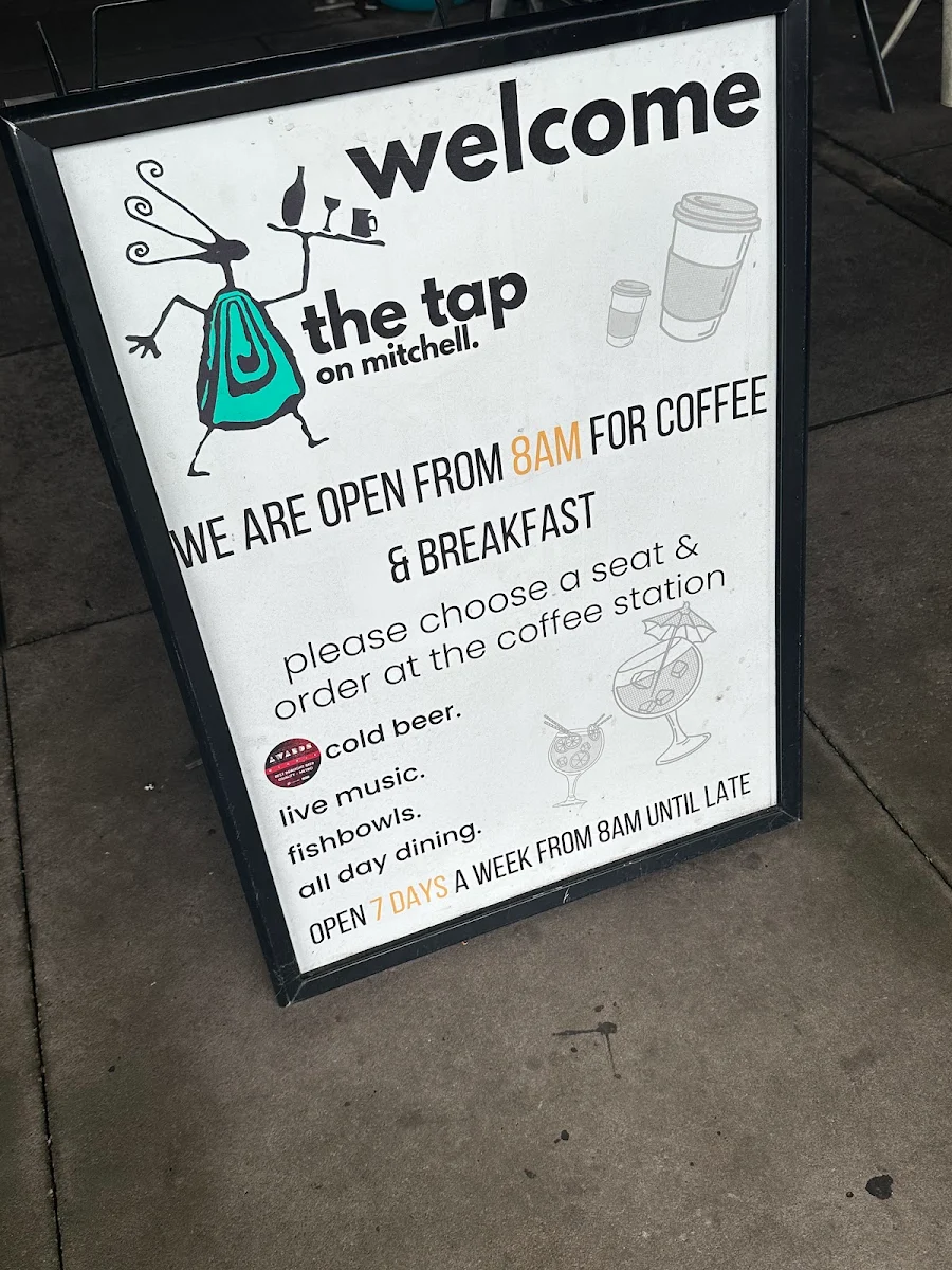 Menu, The Tap