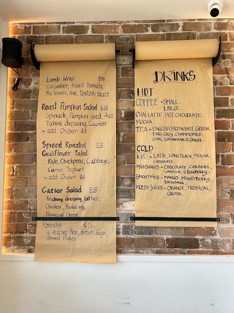 Menu, Bar Lucio