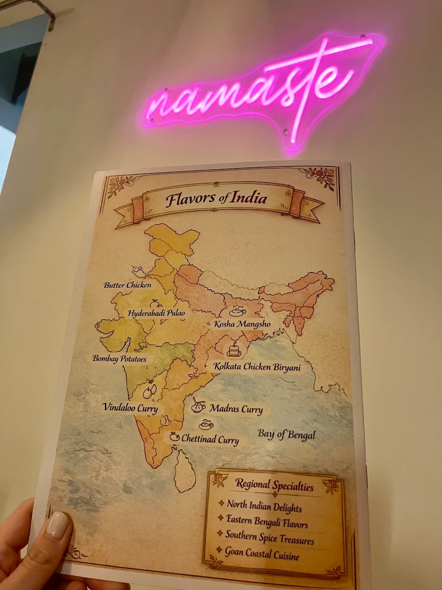 Menu, Pangaat Indian restaurant & Bar