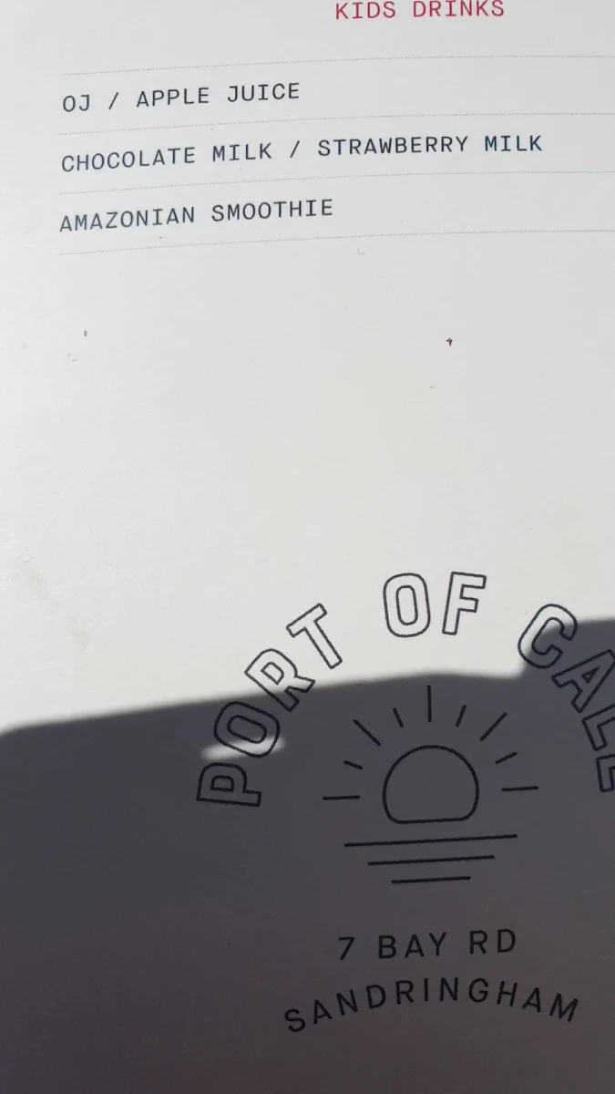 Menu, Port of Call