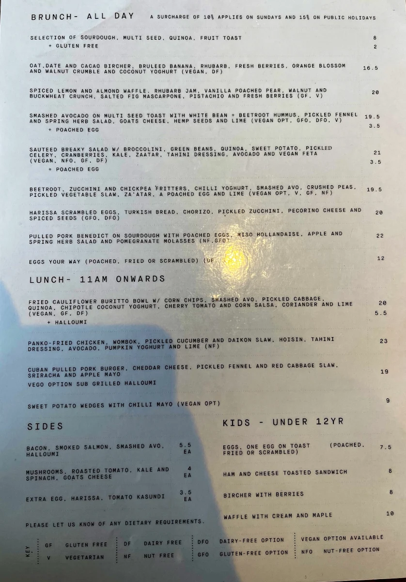 Menu, Port of Call