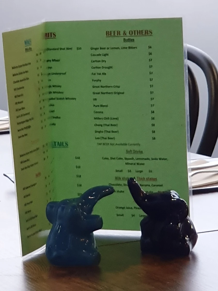 Menu, Bay Thai