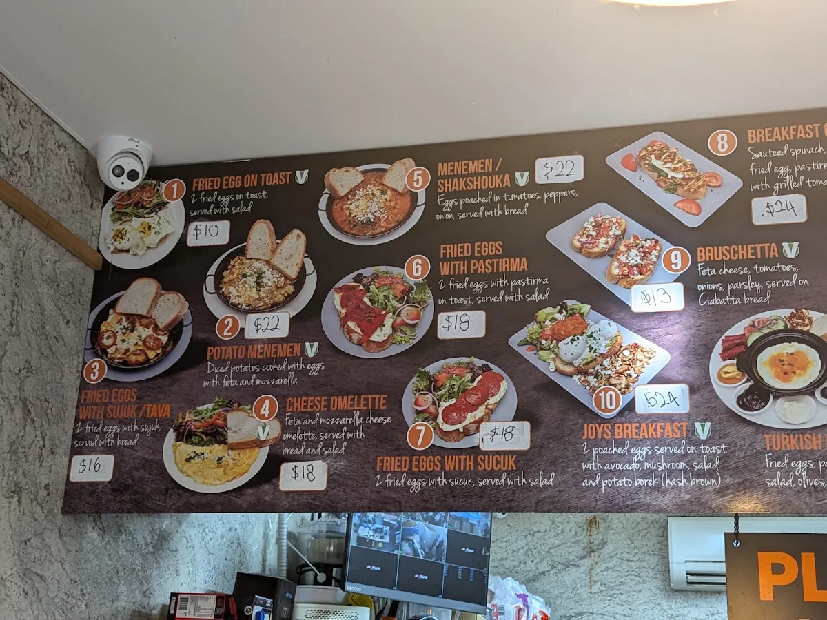 Menu, Chorba Cafe