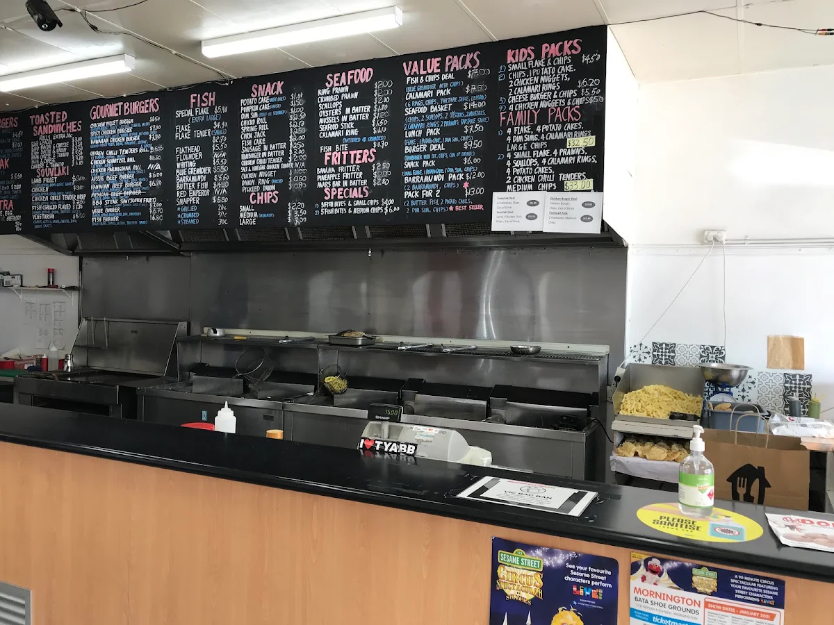 Menu, Flatties Finest Fish & Chips