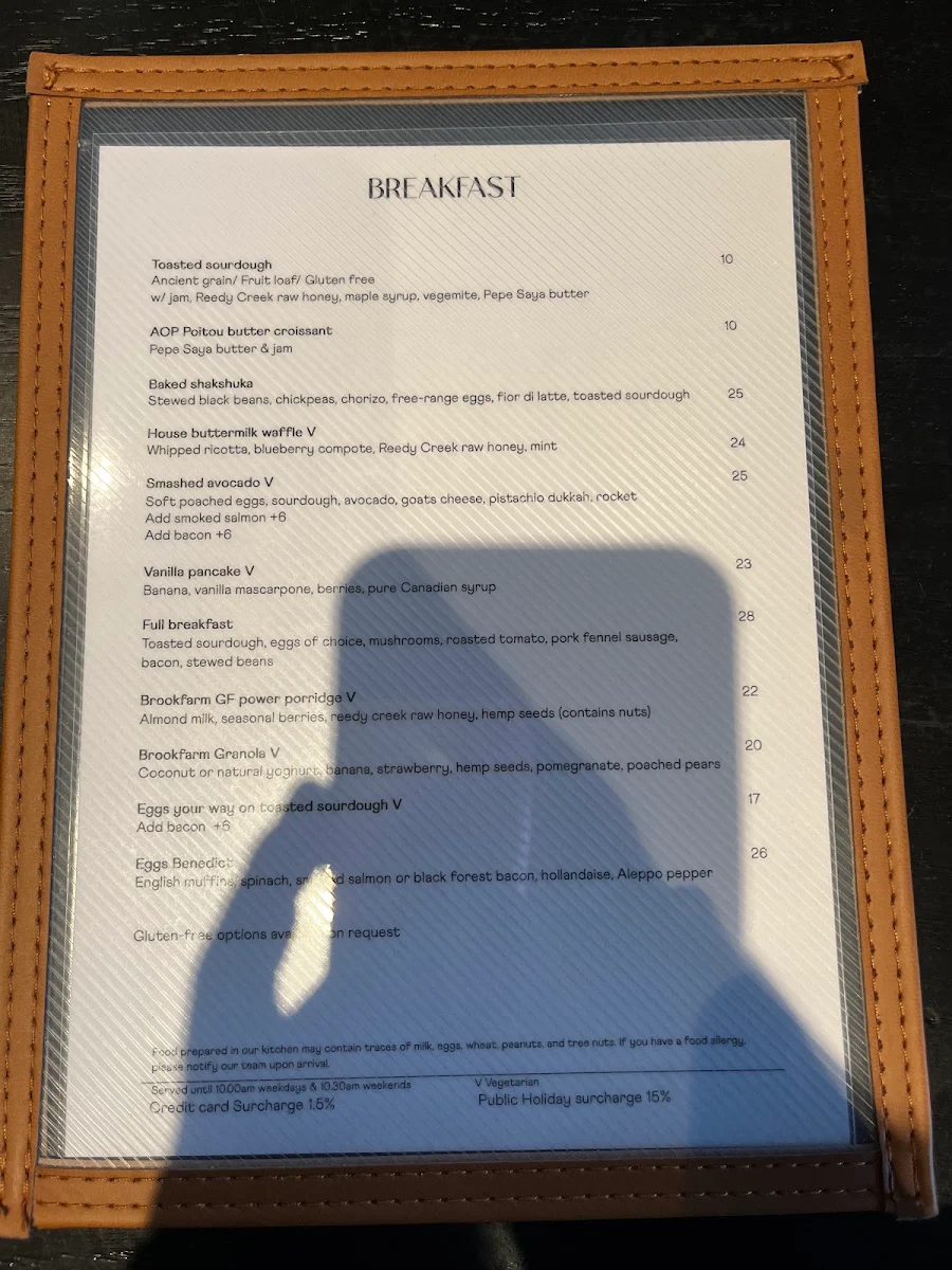 Menu, Ostani