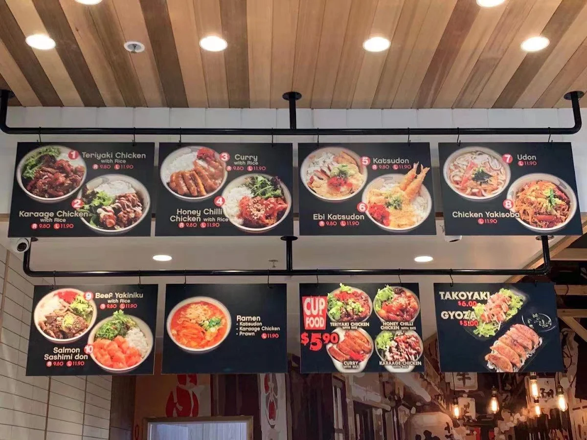Menu, Sushi Paradise Valley Metro