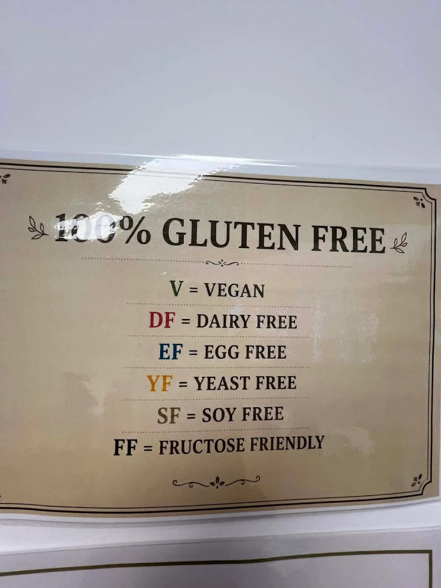 Menu, Gluten Free 4 U - Toowoomba