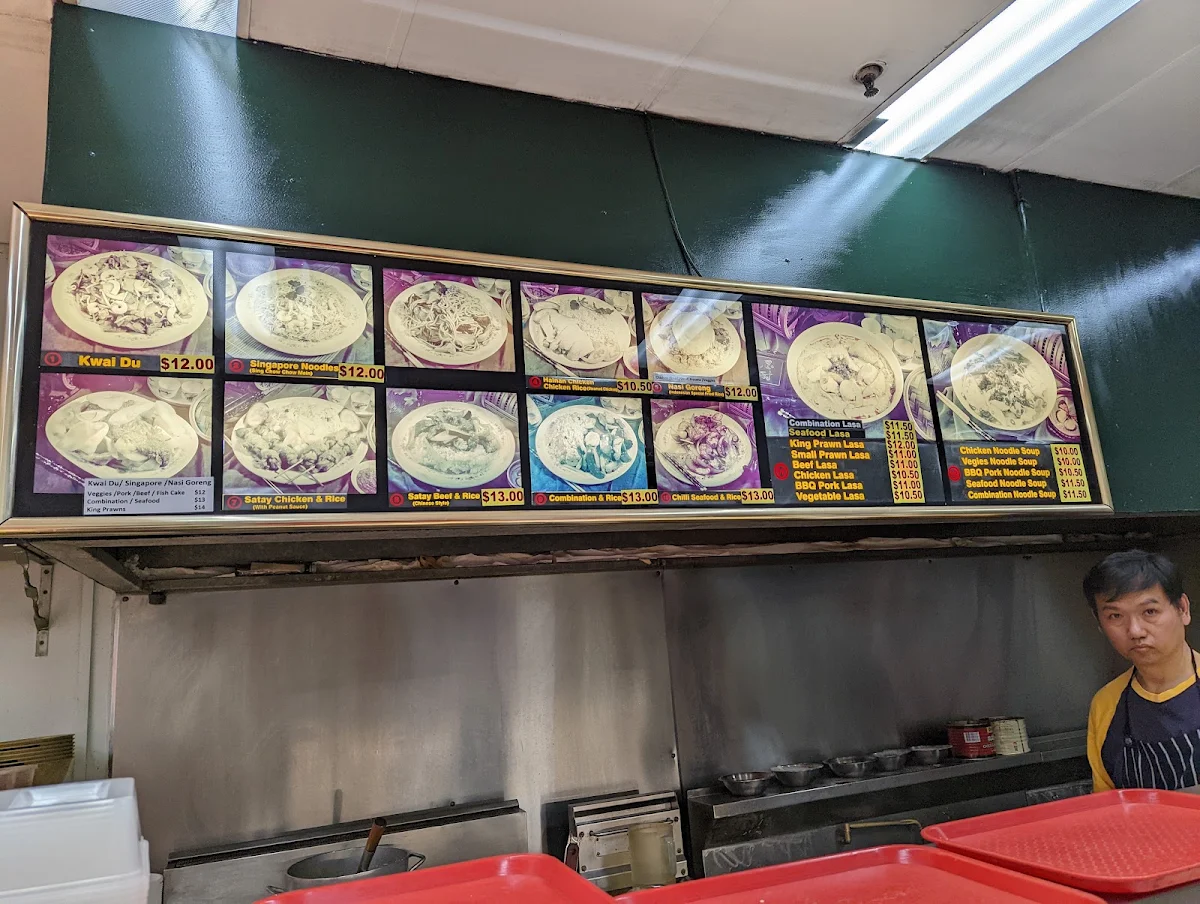 Menu, Wong Kee Fast Food