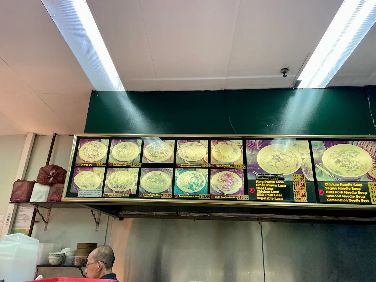 Menu, Wong Kee Fast Food