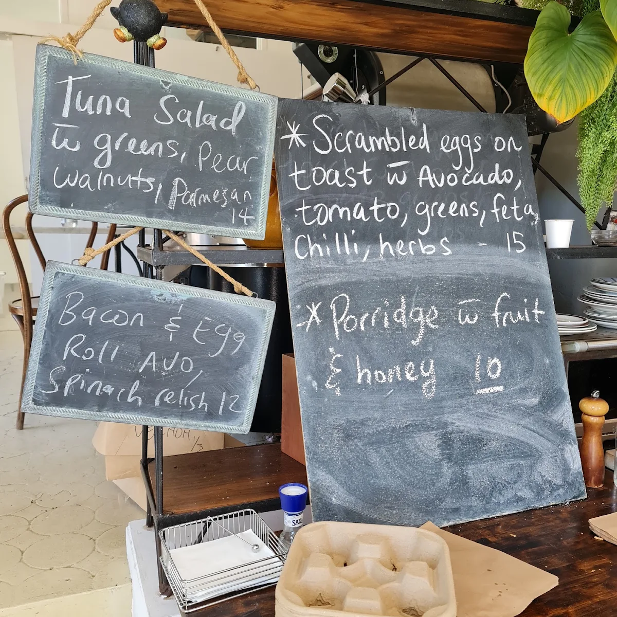 Menu, The Vernon Coffee