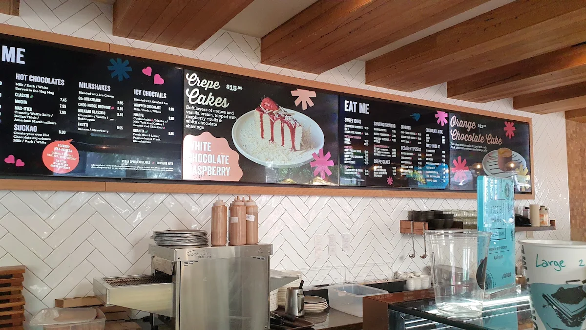 Menu, Max Brenner - Southbank