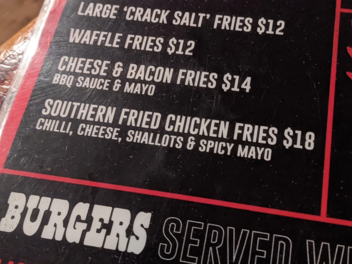 Menu, The Hayberry Diner & Bar