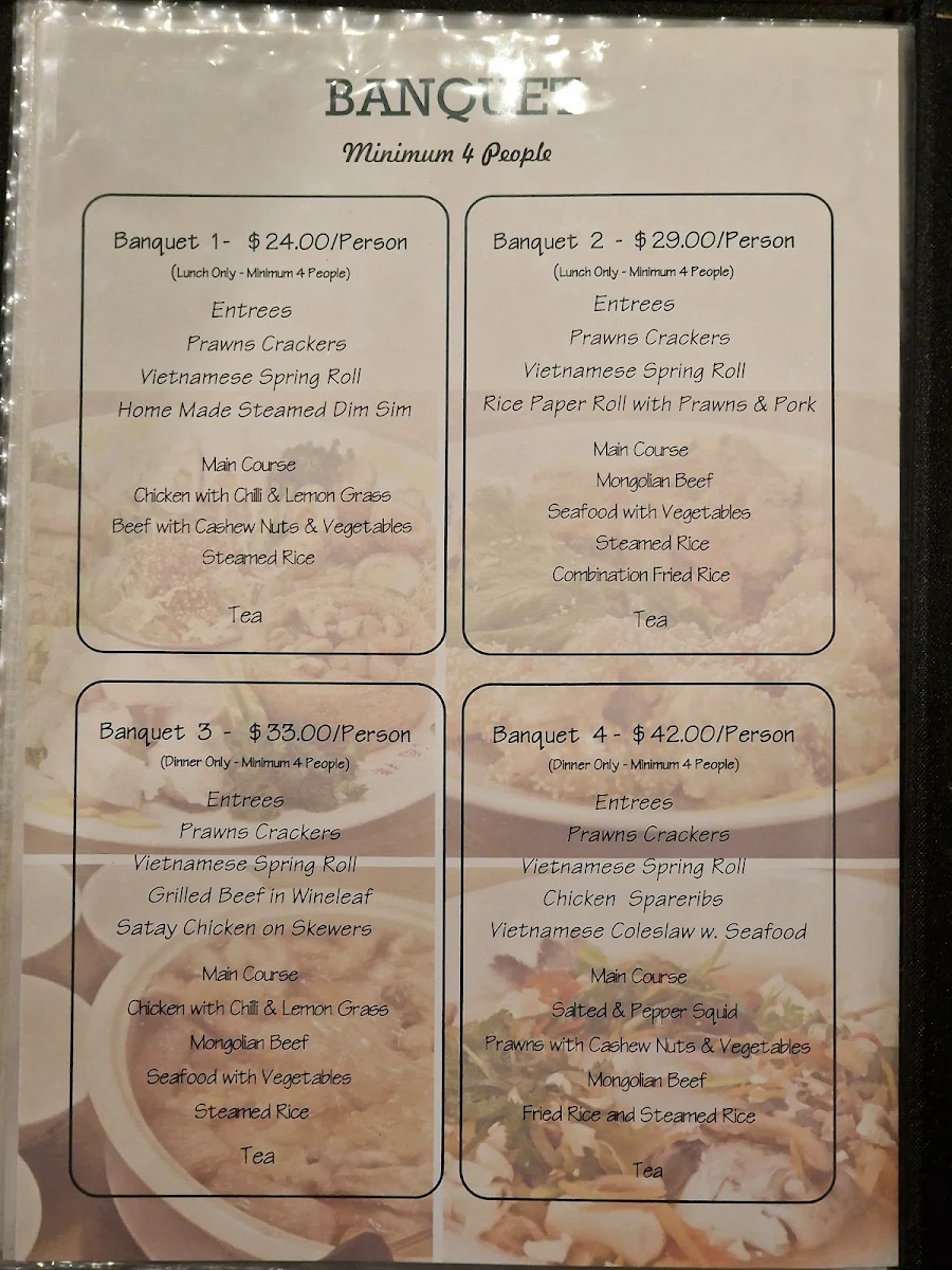 Menu, Viet Star