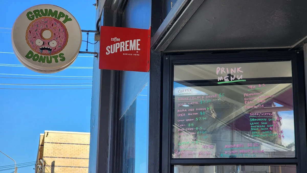 Menu, Grumpy Donuts