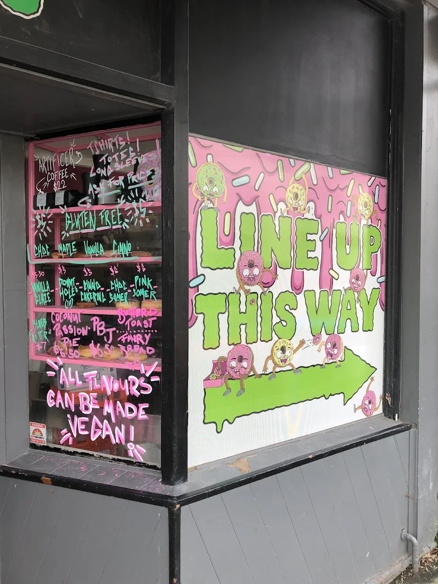 Menu, Grumpy Donuts