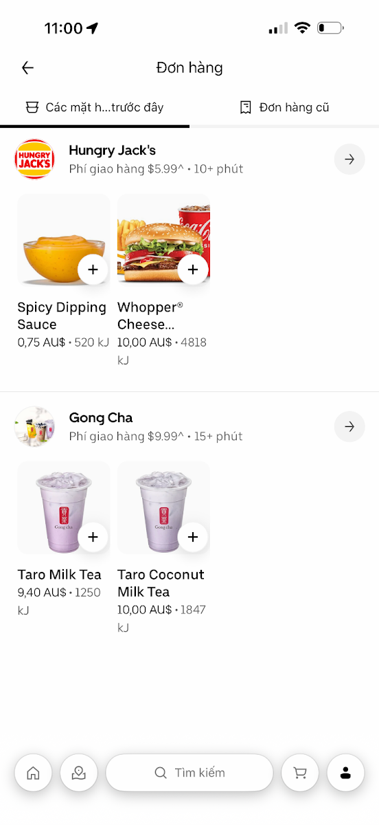 Menu, Hungry Jack's Burgers Cranbourne West