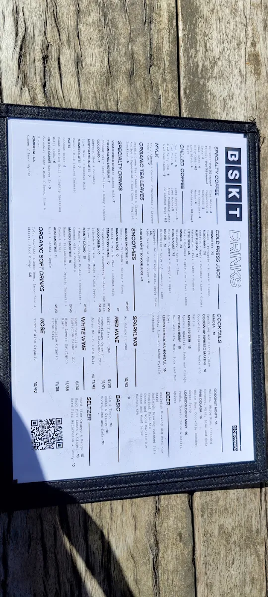 Menu, BSKT