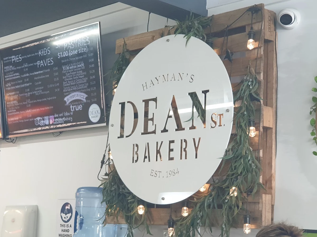 Menu, Dean St Bakery