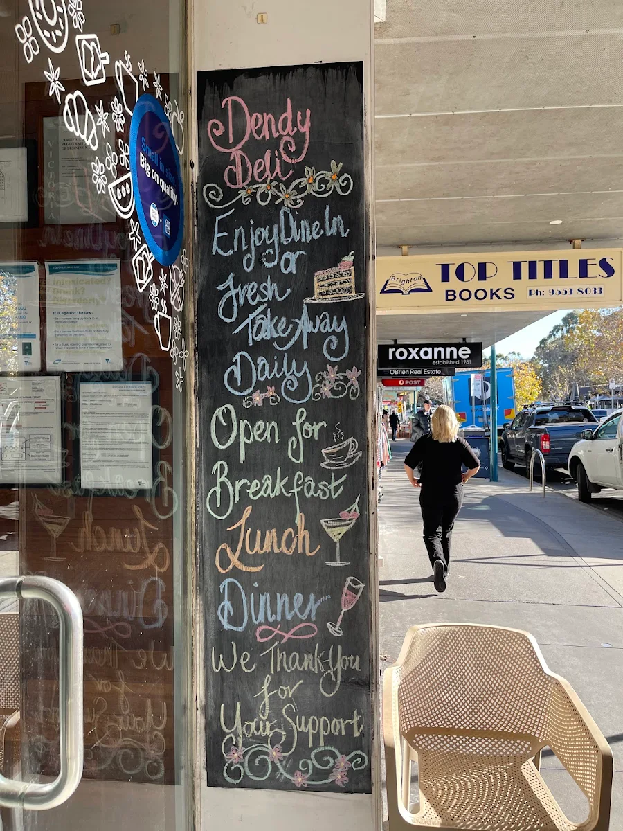 Menu, Dendy Deli