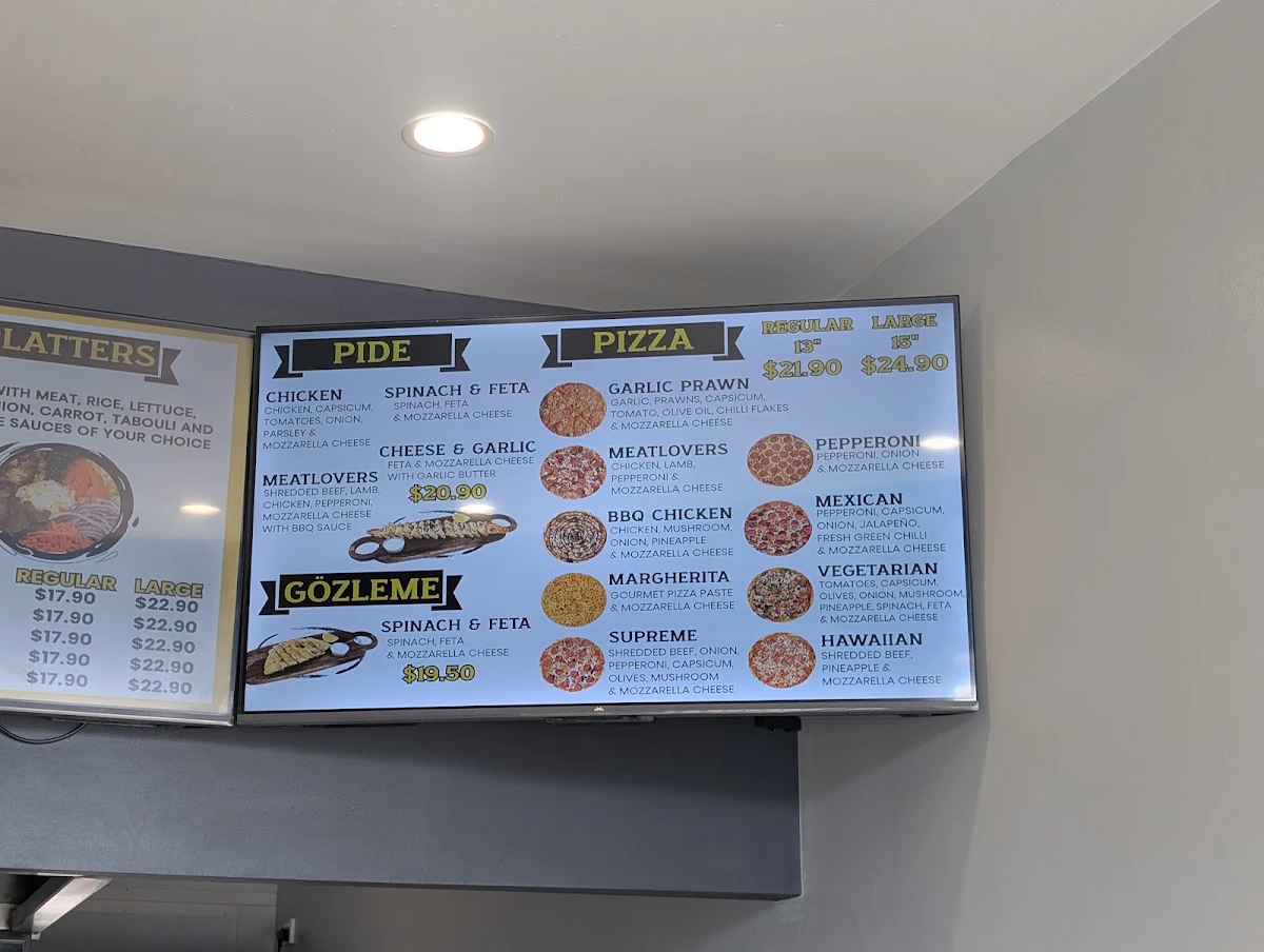 Menu, Kebab Star
