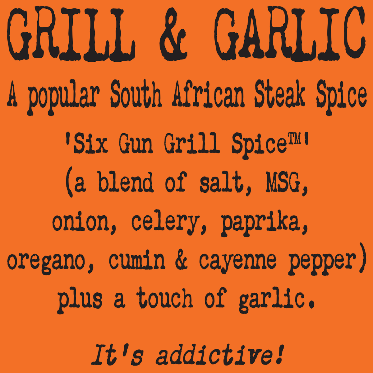 Menu, Bogan Biltong